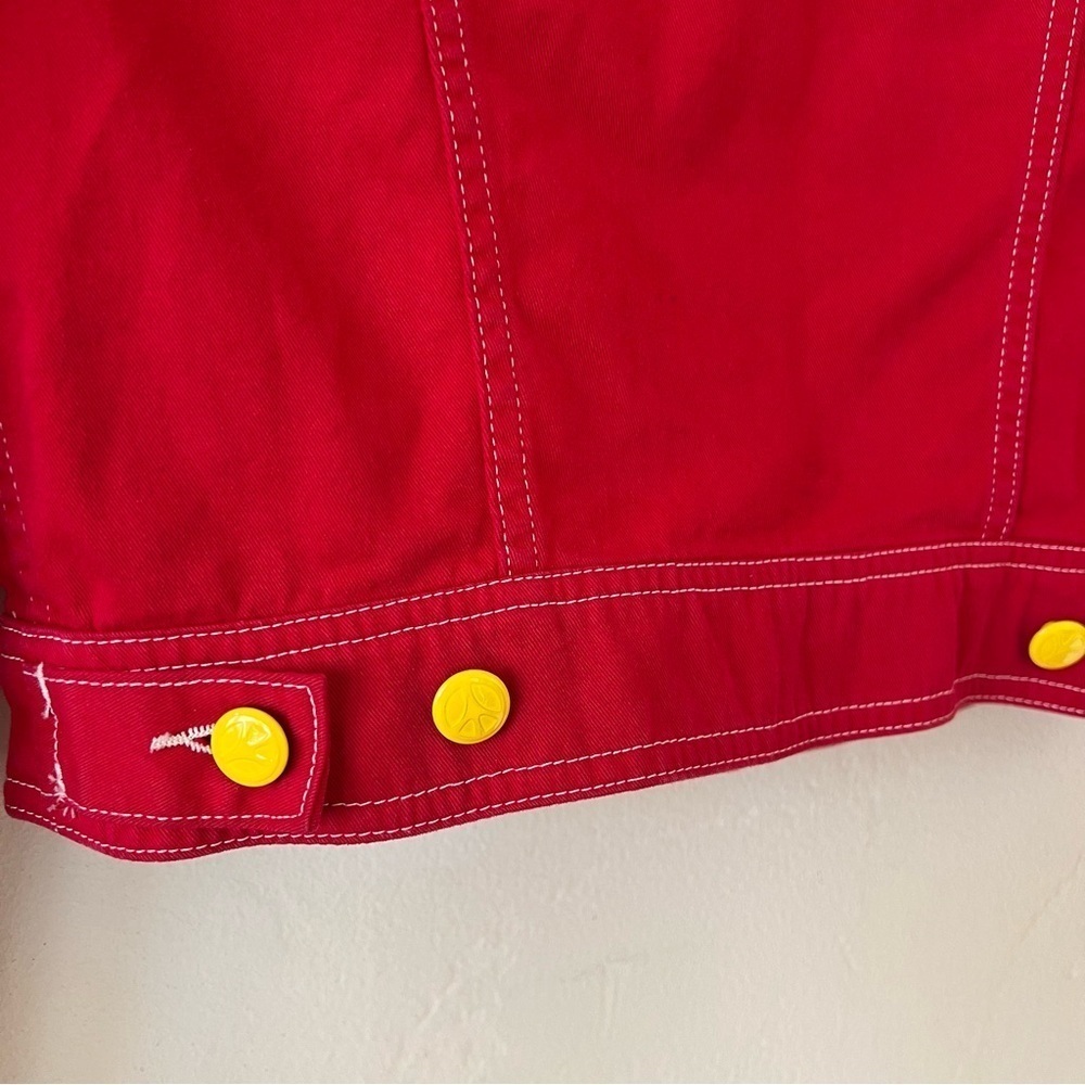 Vintage MOSCHINO "Love Me, Love Me Not" Daisy Collar Denim Jacket - Picture 11 of 14